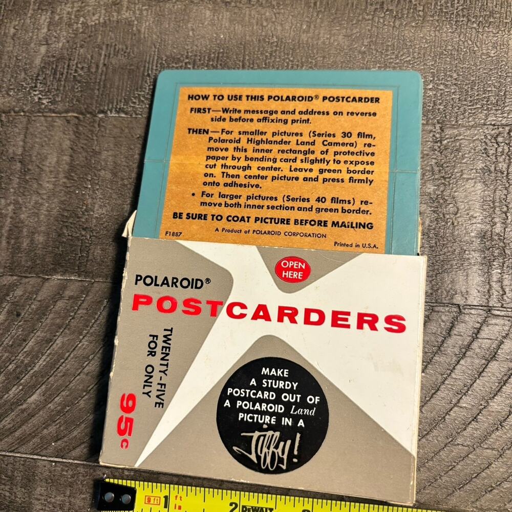 Vintage Polaroid Postcarder Kit Set of 25